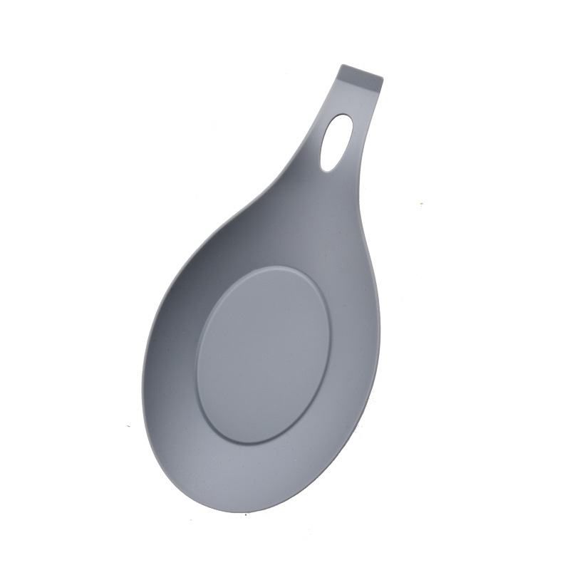 Cocina de silicona estera condimento plato más cuchara pad grado alimenticio condimento plato vajilla aislamiento cuchara pad