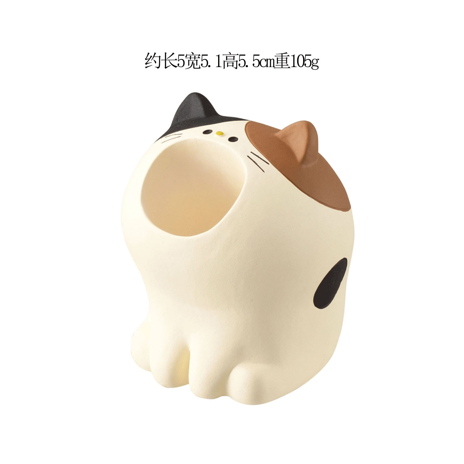 옥양목 고양이 펜 홀더