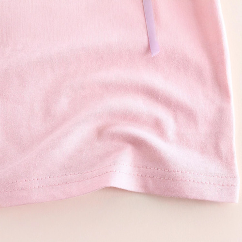 2025 children's pure cotton women's treasure short-sleeved t-shirt summer new cartoon round neck print all-match top