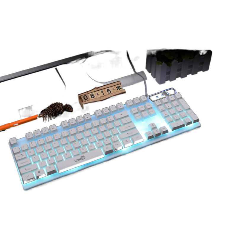メカニカルフィールキーボードとマウスセットゲームデスクトップコンピュータノートブック有線オフィス専用タイピングホームファクトリー|undefined