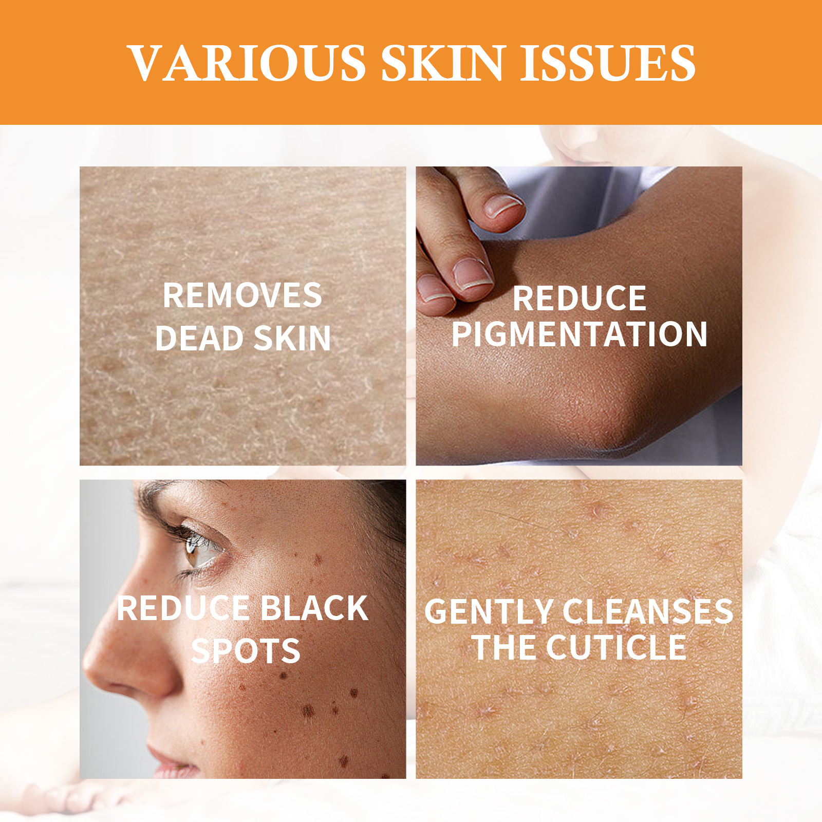 EELHOE Turmeric Whitening Skin Soap Cleans and beautifies the private parts of elbows and knees, brightens skin, moisturizes and whitens_voghion.com