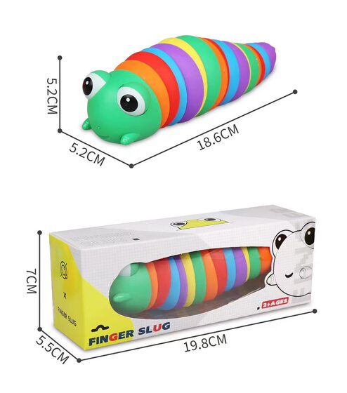 Cross-border new decompression slug caterpillar decompression toys slug puzzle vent snail children's toys