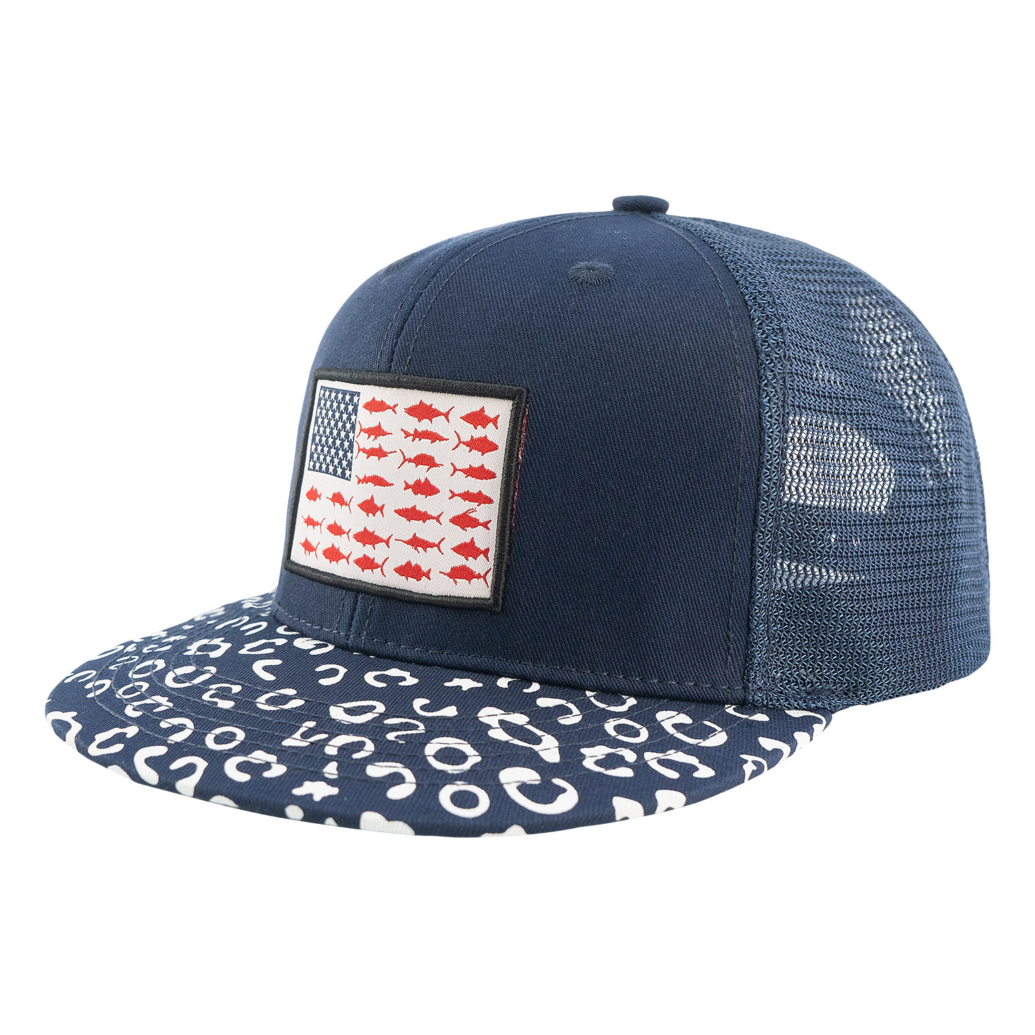 夏季网帽厂家批发 棉质印字遮阳帽男女户外运动钓鱼登山防晒网帽