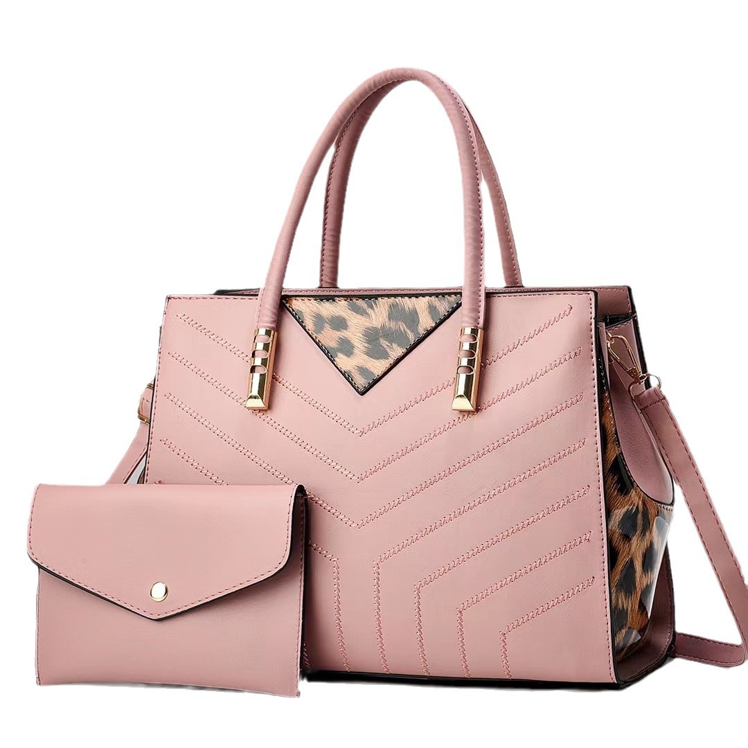 대외 무역 여성 가방 패션 트렌드 컬러 매칭 대용량 여성 가방 어깨 메신저 가방 어머니 선물 제조 업체