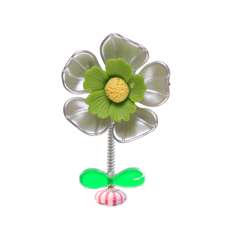 Decoraciones de automóviles 2023 nueva consola central de flores de conchas frescas sacude la cabeza adorable decoración de flores pequeñas