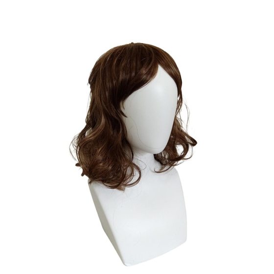 Cross Border 2025 My World Movie Brown Medium Long Curly New COS Wig Men's Wig Universal