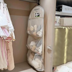 袜子收纳神器宿舍衣柜内衣内裤挂袋悬挂式网兜床头床边整理置物袋