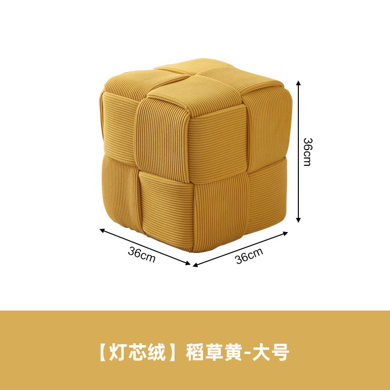 Taburete pequeño, sala de estar para el hogar, sofá, taburete, mesa de centro, taburete, paquete suave creativo, taburete de pie, taburete para cambiar zapatos, taburete bajo