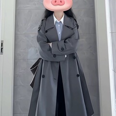 韩系风衣外套女中长款2025春秋新款小个子休闲英伦感大衣薄款