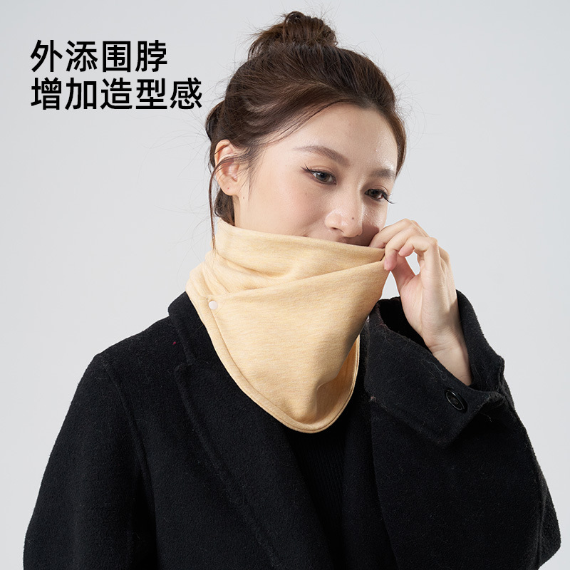 德绒发热保暖围脖防风加厚冬护颈脖套男女护颈椎骑行开车防寒围巾|undefined