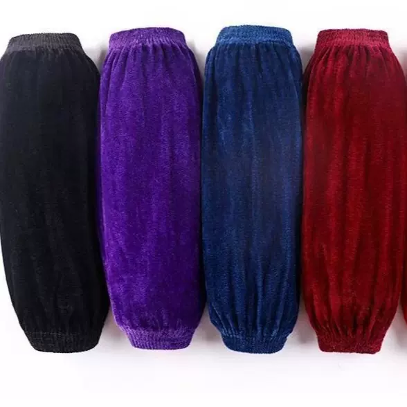 厂家批发长袖套四针金绒套袖餐馆家用工厂成人上班护袖保暖加厚