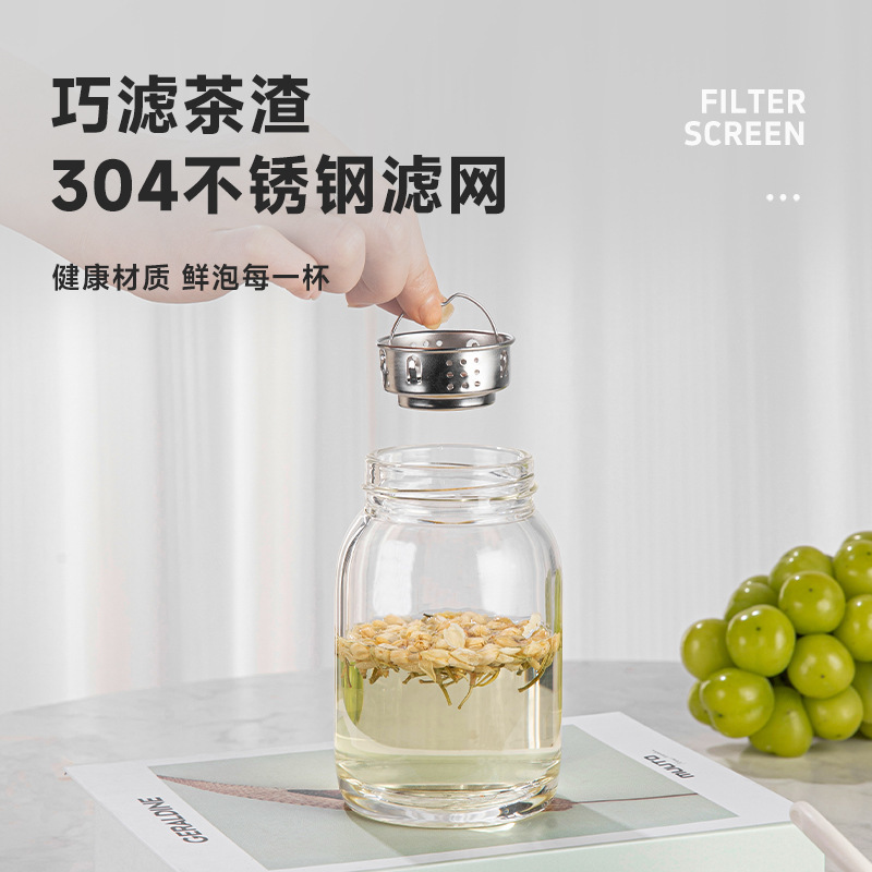 Mingxia 単層高ホウケイ酸塩 INS スタイルガラスミニティーカップホームウォーターカップハンドル付き卸売カスタマイズ|undefined