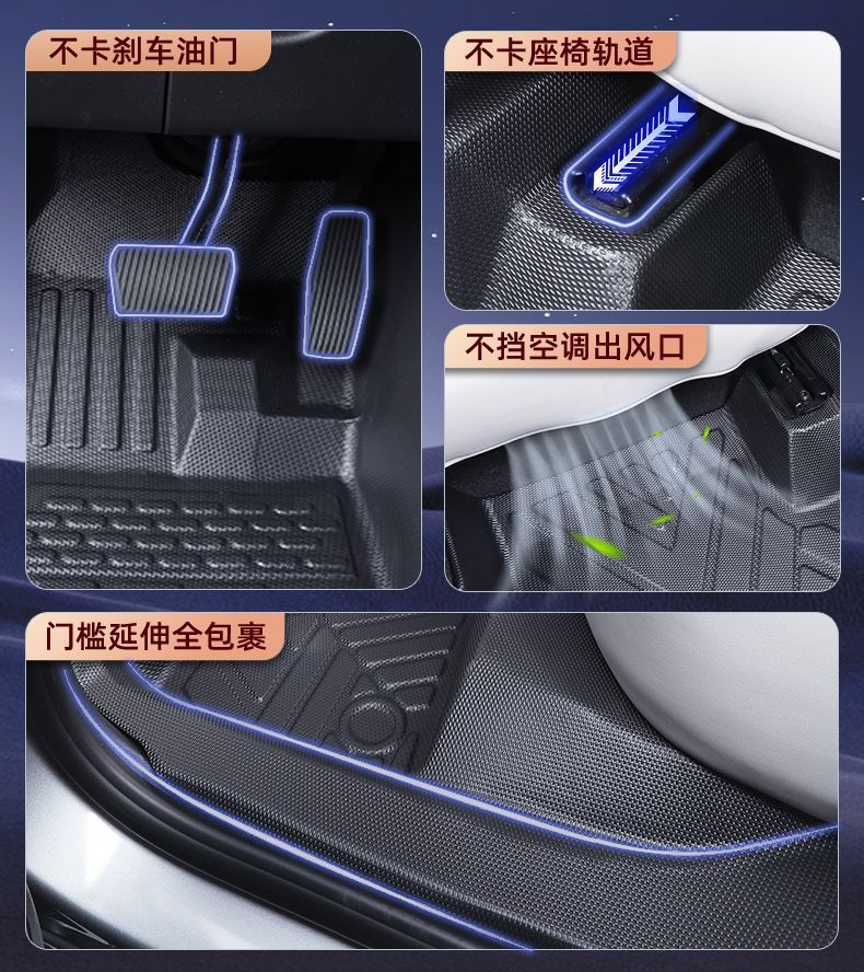 Chery Icarv23 Floor Mats Tpe Surround Icar Threshold V23 Special Floor Mats Car Supplies New