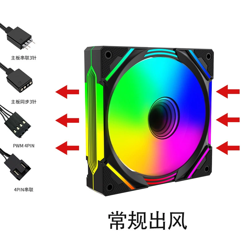 Кулер‑вентилятор Case Cloud‑1200, 120 мм, RGB подсветка, бесшумные опции с управлением температурой