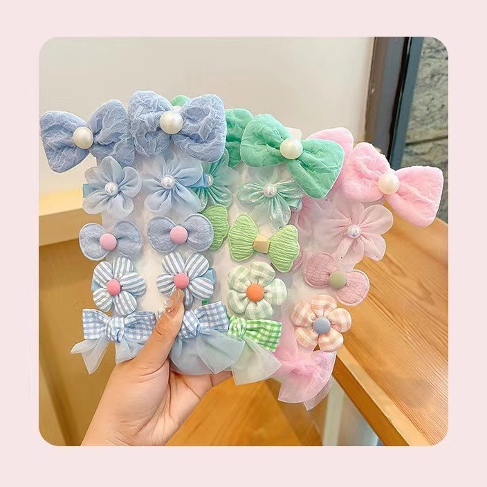 韓国版のかわいい花の蝶結びの髪飾りの女の子の前髪のクリップのカードの子供は髪飾りの女性を傷つけません。|undefined