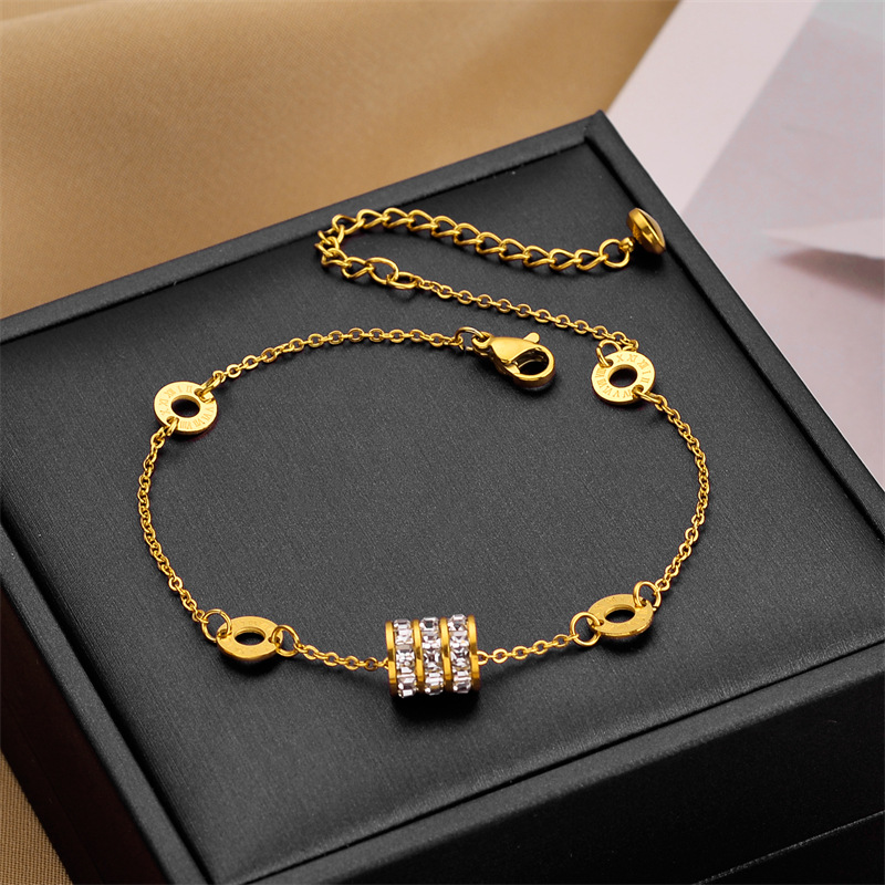 Corea del Sur Dongdaemun moda pulsera de acero de titanio nicho mujer diseño de acero inoxidable sensación de alta calidad joyas de pulsera transfronteriza universal