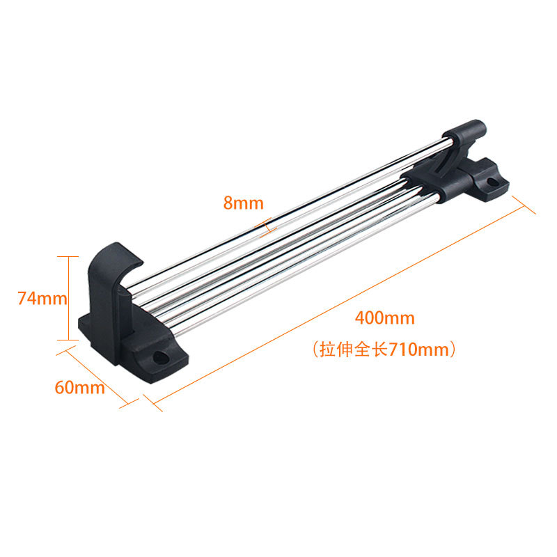 Percha retráctil para armario, poste superior extraíble, barra ropa interior