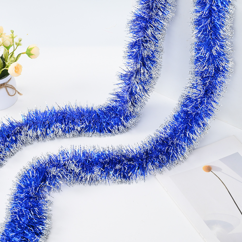 Transfronterizo de Navidad decoración de lana tira Garland cinta fiesta celebración jardín de infantes decoración tira de color 2 M