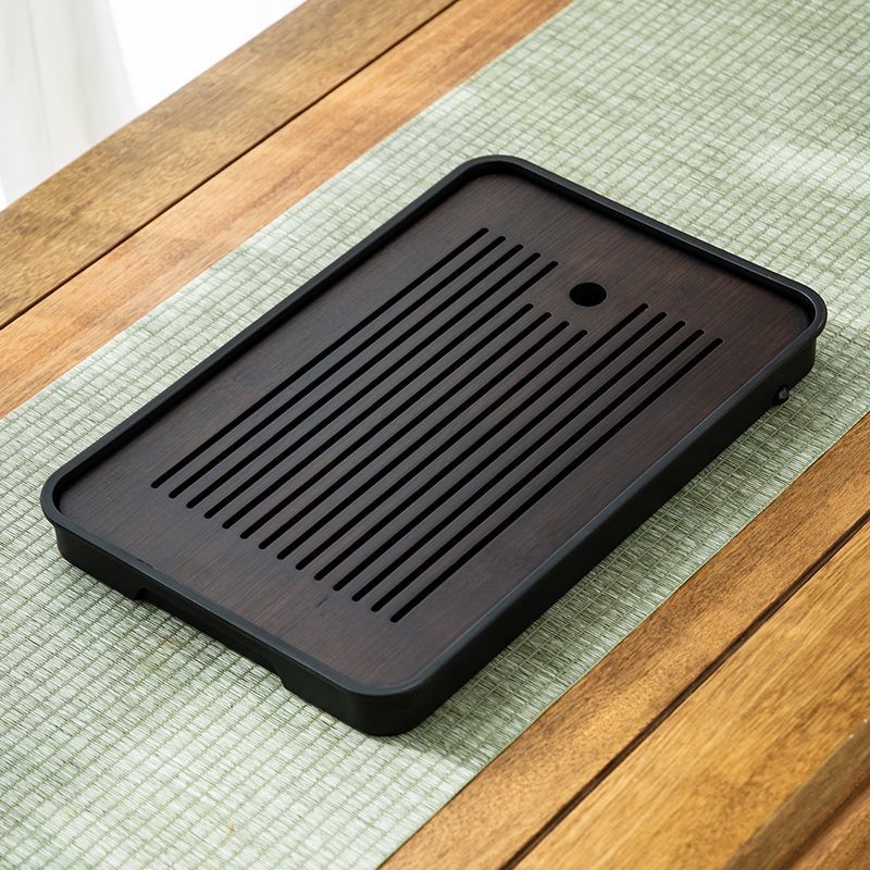 색상 Baichuan 플레이트, 길이 35cm, 너비 24cm, 검정색 배경