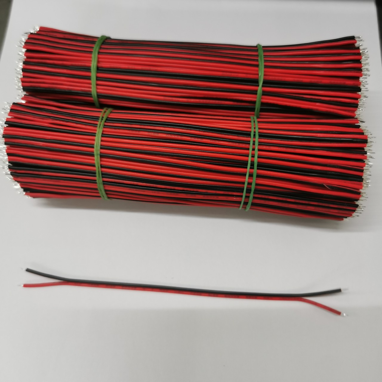 厂家直供2468 26号电子连接线红黑并线电子线150mm纯铜LED灯条线