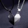 Pendant for beloved, magnetic necklace, chain, set heart-shaped, suitable for import