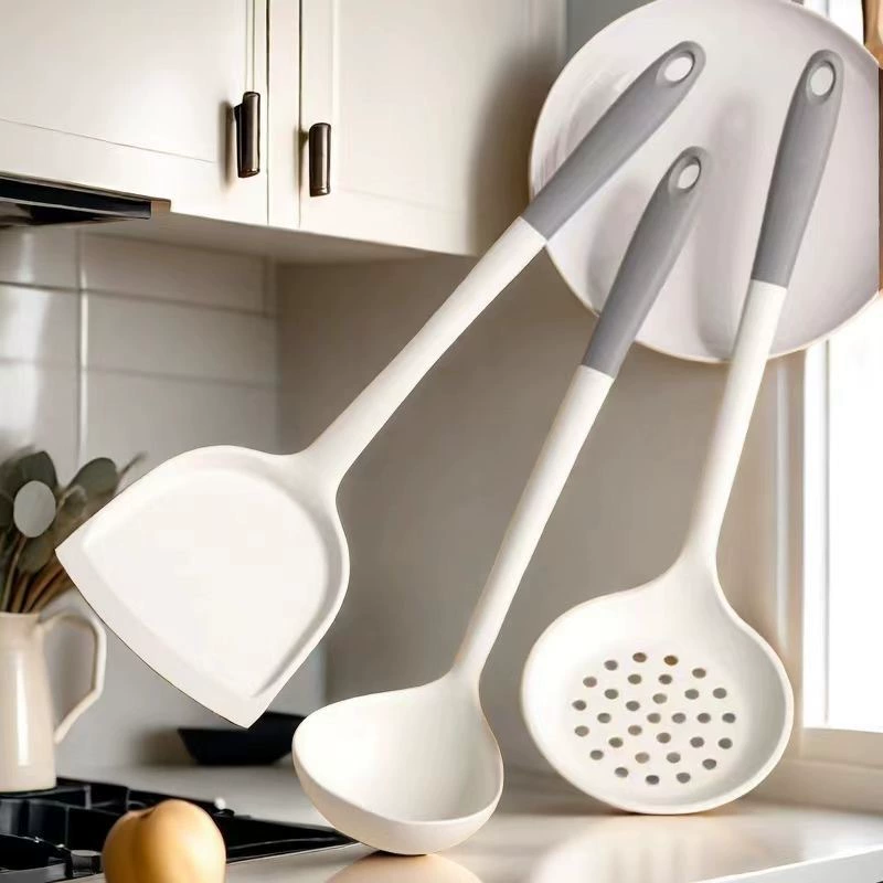 Силиконовая лопата ложка для супа специальная антипригарная кастрюля для пищевых продуктов