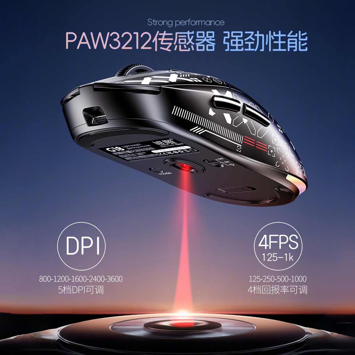 Silver G18 Bluetooth inalámbrico triple modo de ratón ligero juego de deportes computadora de escritorio RGB cableado Amazon modelo privado