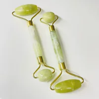 Природный камень Shinqu Shinshan Jade толкает большие и маленькие головы многофункциональное лицо толкает лицо двухголовый ролик массажер красоты палка