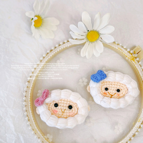 Purely handmade wool braided hairpins, cute lamb children's hairpins, BB clips, cute little animals, girls' hair accessories wholesale