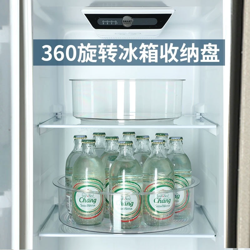 #Refrigerator storage box transparent thickened partition drawer freezer fresh-keeping egg storage kitchen food sorting box