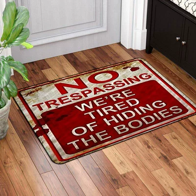 Pumpkin Head Mat Carpet, Avtomobil döşəmə paspasları - rz-warning-sign-series-6-40-60cm-skin-friendly-suede
