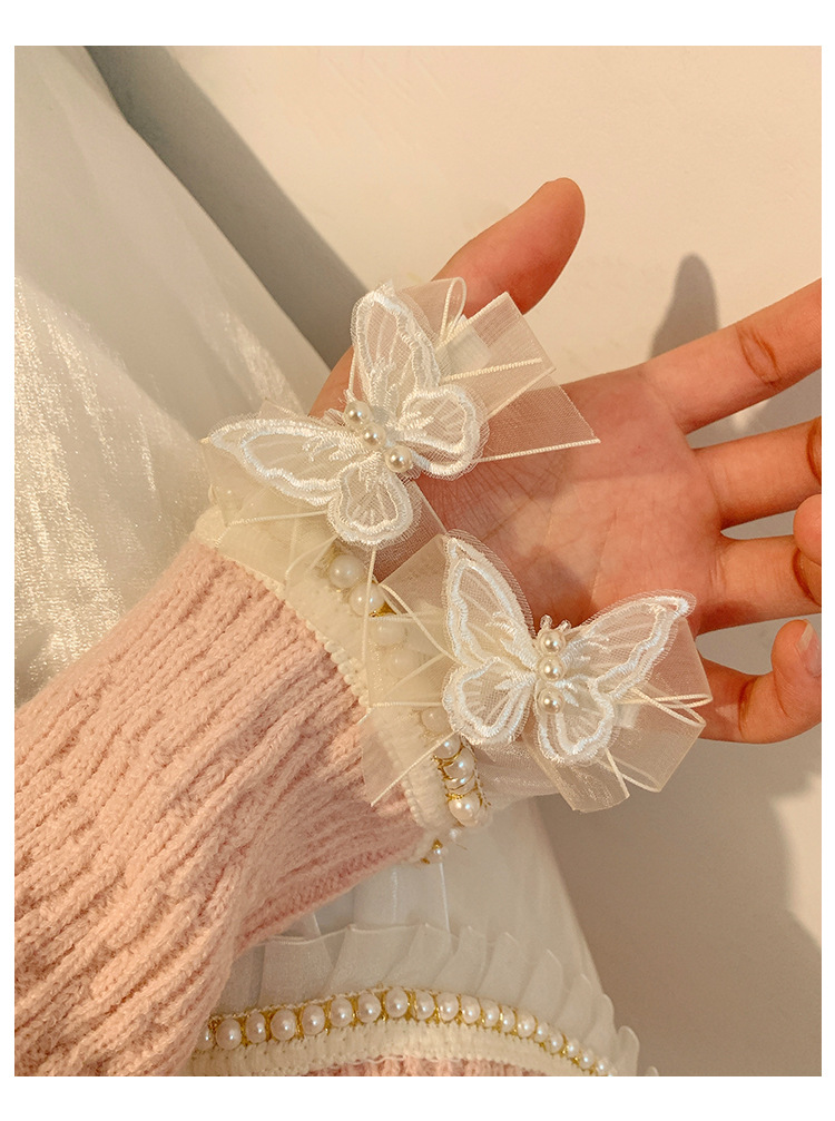 Holiday, Street Occasion Gauze Material Casual Elegant Korean Style Bow Knot Gauze Hair Clip