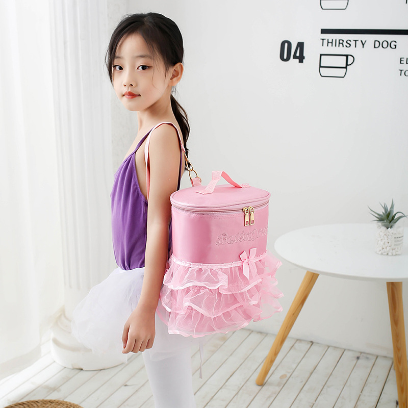 Bolsa de baile de hombro para niños bolsas de baile de almacenamiento ballet latino bolsas escolares niñas princesa bolsa de baile de alivio de carga impermeable