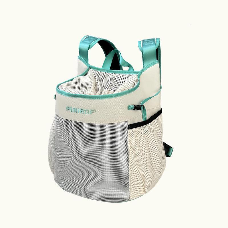 胸と肩の猫バッグ、ポータブル春と夏の通気性のあるビション小型犬旅行軽量サイクリングカンガルードッグバッグ|undefined