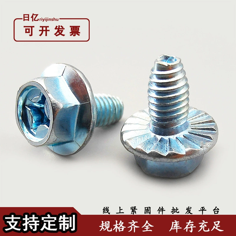 В наличии оптом оцинкованный поперечный вогнутый шестигранник мозга зубчатый треугольный зубчатый винт треугольного зуба M3-M6