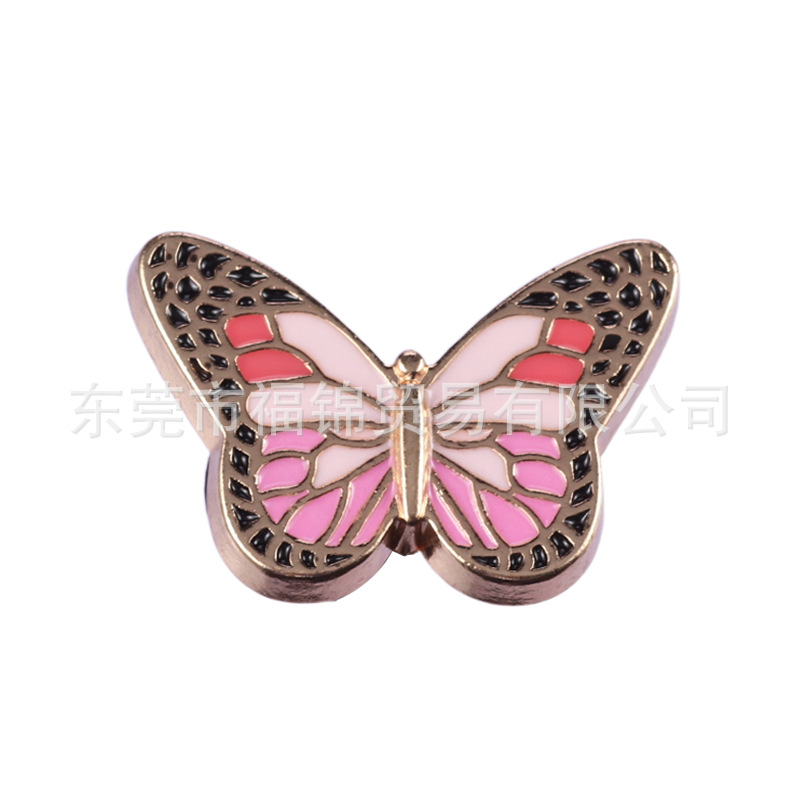 Nuevos accesorios de zapatos de hormigón, botones de zapatos de fruta metálica, accesorios de zapatos de flores del centro comercial