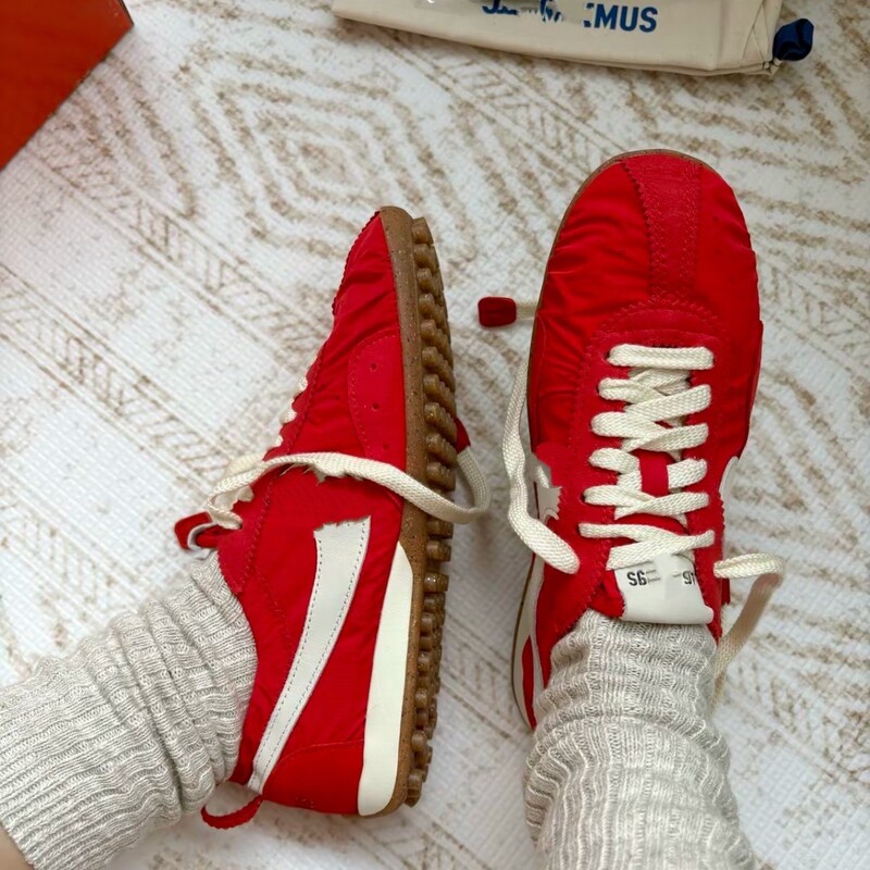 Cross-Border Jacquemus Collaboration Retro Breathable German Training Ballet Thin-Soled Moon Shoes Retro Nylon Casual Shoes Cross-Border Jacquemus Collaboration Retro Breathable German Training Ballet Thin-Soled Moon Shoes Retro Nylon Casual Shoes