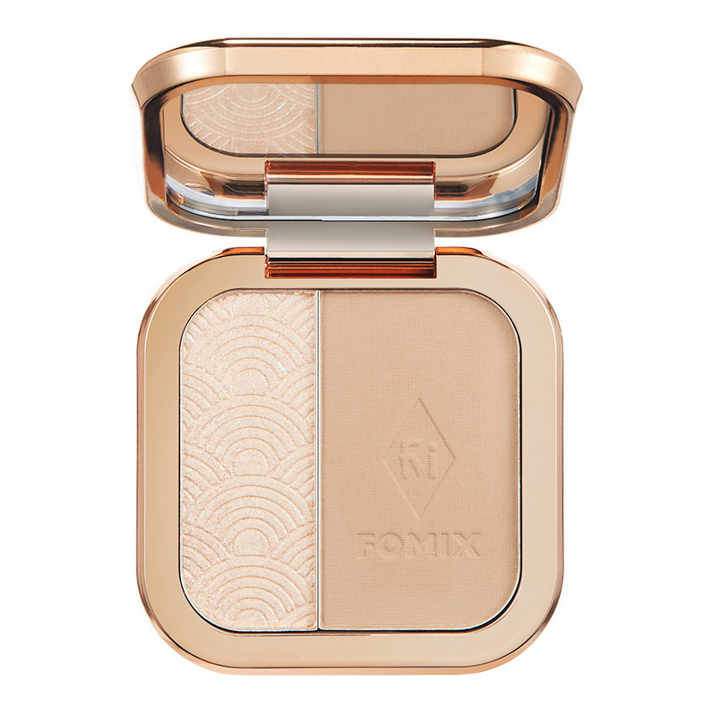 FOMMIX Placa integrada de reparación de alto brillo de dos colores para iluminar la sombra tridimensional, silueta, sombra nasal, polvo de reparación