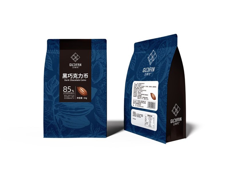 Gutifan ダークチョコレートコイン 100% 85% 72% 35% ベーキング材料 純ココアバター 1kg 袋|undefined