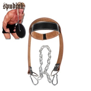 neck harness cowhide head and neck trainer fitness sports weight-bearing equipment matching weight-bearing cap