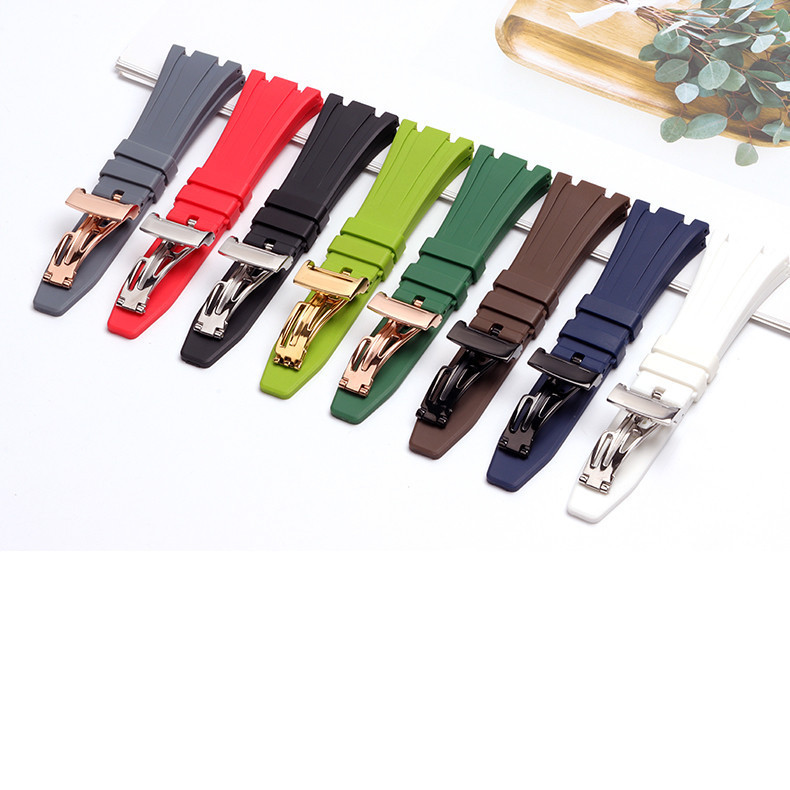 Cassie Farmhouse Oak Retrofit Accessories GA-2100 Silicone Belt AP Metal Case Strap Rubber Accessories 27mm