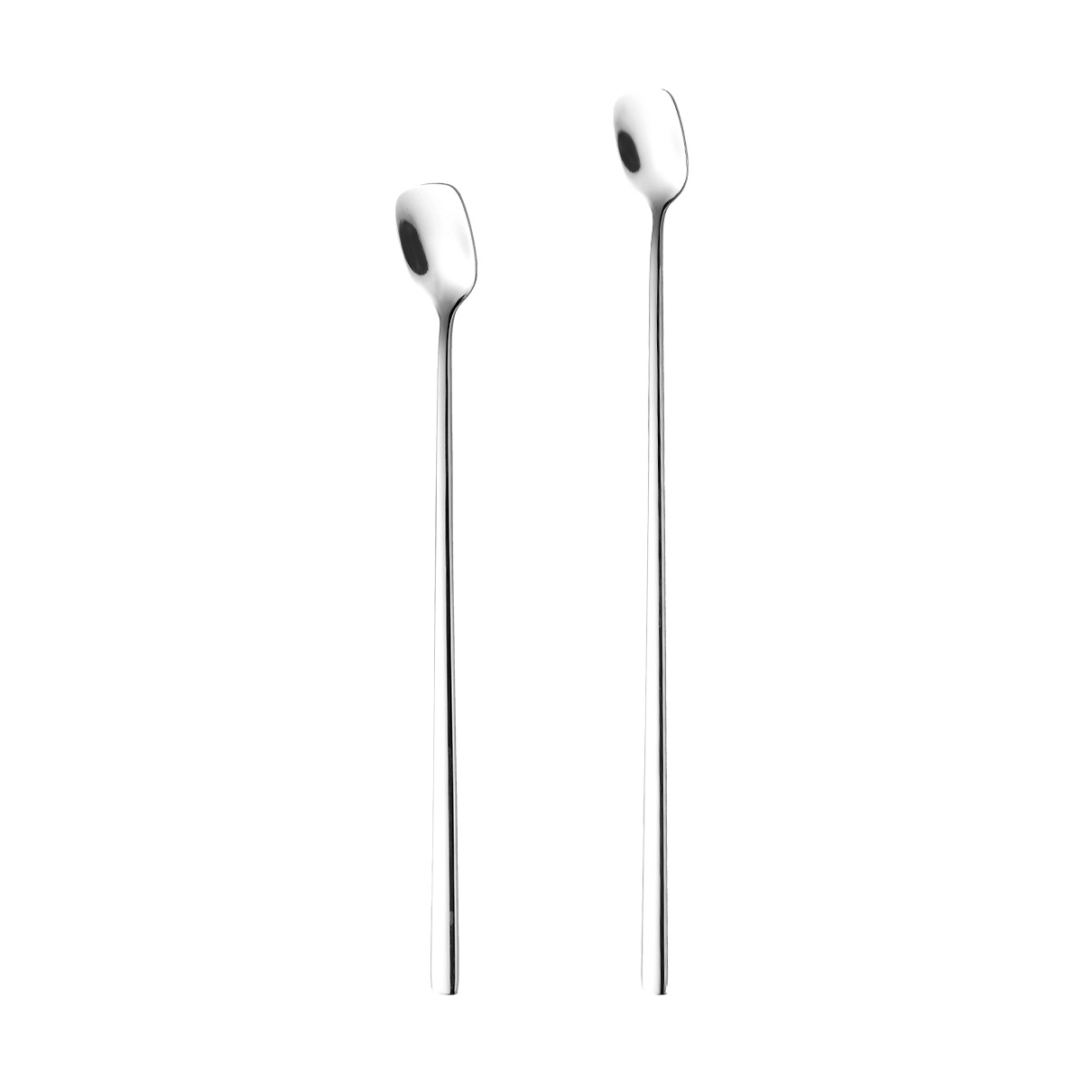 Långskaftad sked i rostfritt stål för kaffe te och honung_voghion.com