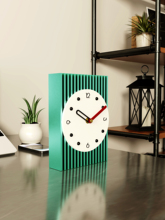 ♔超静音3009台钟摆件钟家居立体座钟电视柜装饰品桌面摆钟横竖两