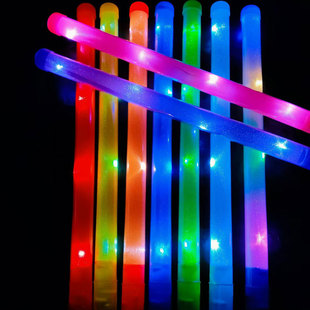 Glow Stick Concert Large Color Glow Stick Bar Flash Stick Electronic Silver Stick Cheer Props Aid Stick