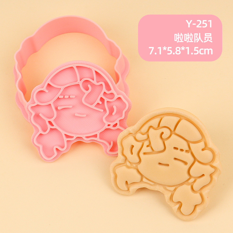 Juego de Moldes para Galletas 3D Personajes de Anime de Plástico para Repostería image 85