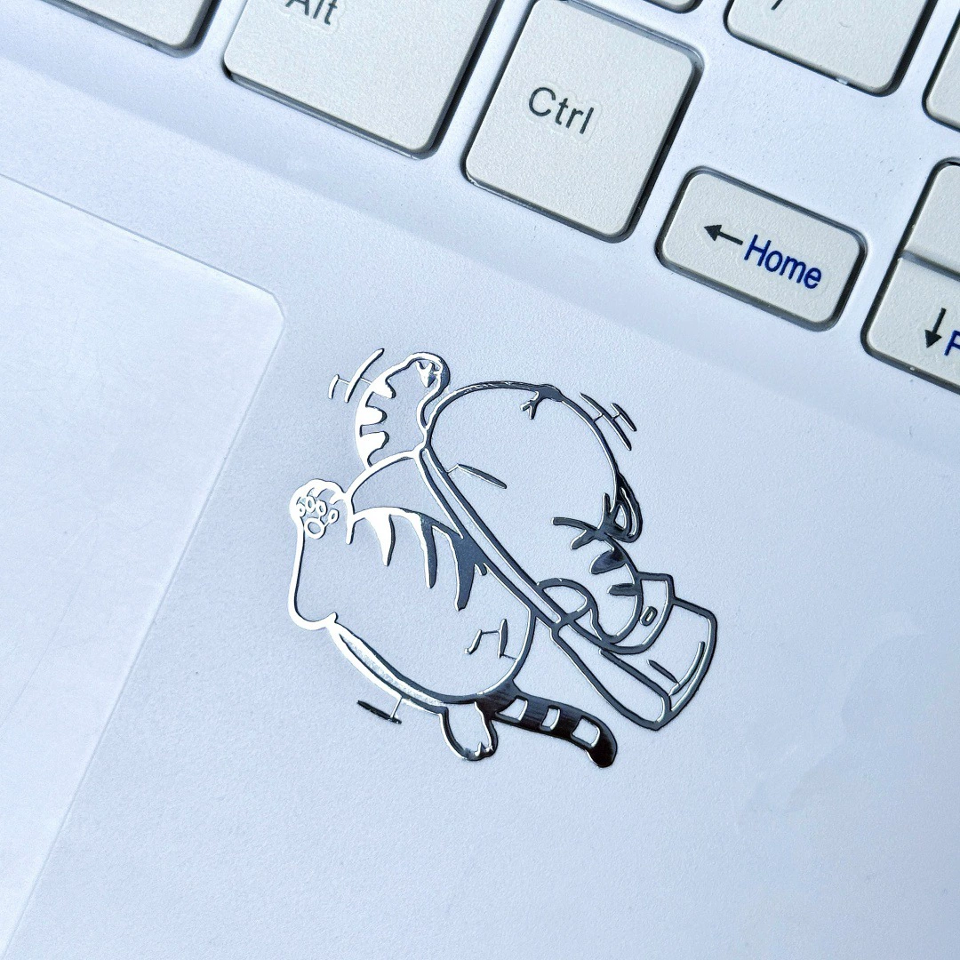 Творческая кошка после школы 3D стерео металлическая наклейка водонепроницаемая декоративная наклейка высокого уровня мобильный телефон компьютерный мультфильм