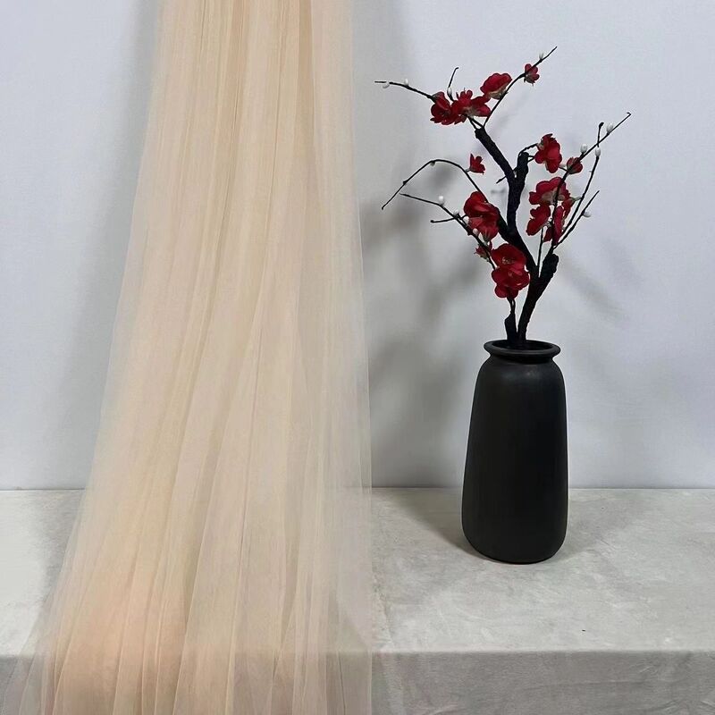 雾纱网纱布料白色蕾丝软纱布服装婚庆装饰摄影背景拍照面料亚马逊|undefined