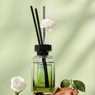 Qingzhi Mu Xiang Breeze Gardenia Flower Aromatherapy Purifies Indoor Air Fresh and Lasting Fire-Free Essential Oil Fragrance 200ml
