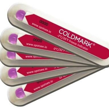 原装进口低温显示标签coldmark不可逆温度标签鲜花果标本组织样本