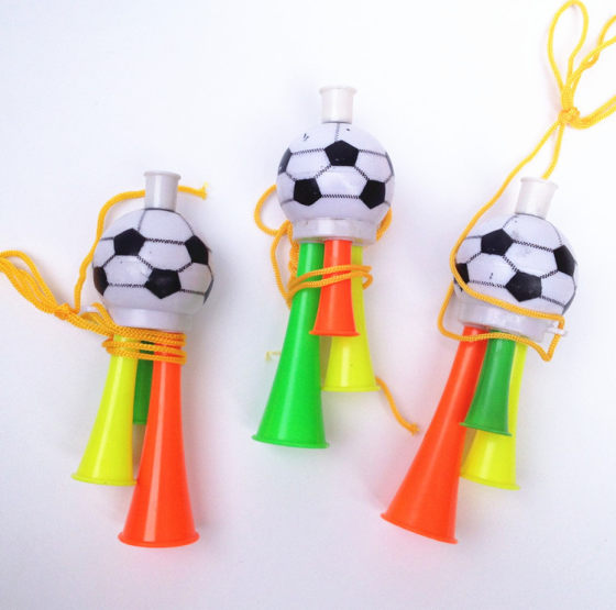 Football trumpet creative small gifts children's toys playing musical instruments games cheer props plastic toys